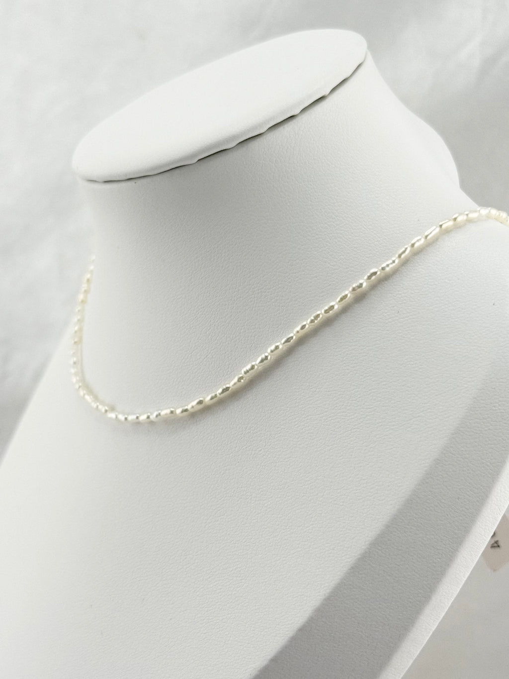 Halskette Süsswasserperlen - 2.5mm mini rice pearl good quality