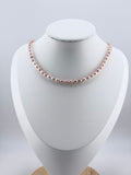 Halskette Süsswasserperlen - 3.5-4mm rice pearl light pink good quality